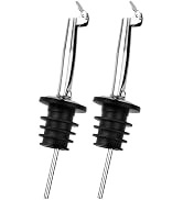 2 Pack Oil Pourerswith Flip Top, Olive Oil Dispenser Spout, Oil Spout Liquor Bottle Pourer Spouts...