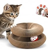 VOXGET Cat Scratcher Toy with Bell for Indoor Bored Cats Kitty
