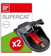 SWISSINNO Mouse Trap Pro SuperCat. Efficient, Humane + Reusable with Food Bait. Catch + Kill Inst...