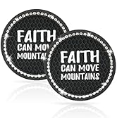 AOCISKA 2 Pack Bling Car Coasters,Universal Car Cup Holder Coaster,2.75 inch Silicone Anti Slip C...