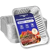 MARLOCA 9x13 Aluminum Foil Pans 30 Pack - Disposable Baking Pans, Food Containers, Leak-Proof Alu...