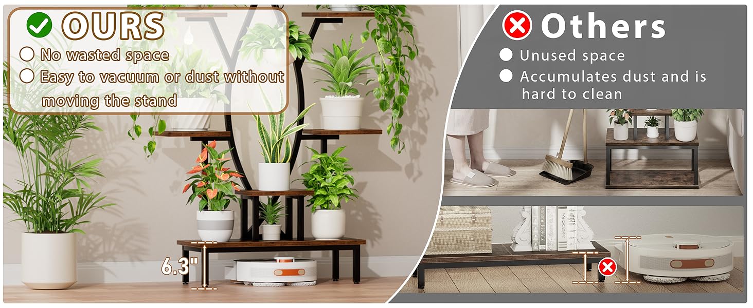 9 Tiered Tall Plant Shelf Corner Plant Stands