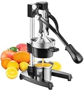 TONGCHANT Commercial Heavy-Duty Cast-Iron Hand-Press Manual Juicer Squeezer for Orange Lemon Lime...