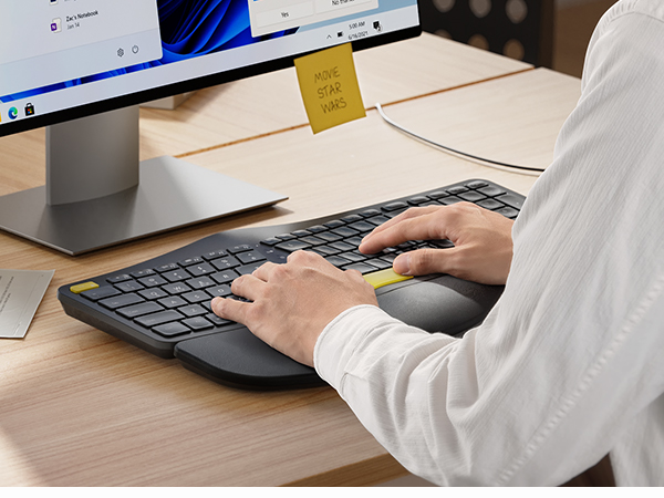 Ergonomic Split & Splayed Design