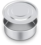 LVDALAB Chromium Steel Lab Sieves Pan with Lid, 4inch(10cm) Economy Standard Analysis Sample Test...