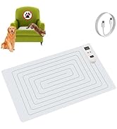 SEERWAY Rechargeable Pet Training Mat 22"x14" - Electric Shock Pad with 3 Modes & Adjustable Inte...