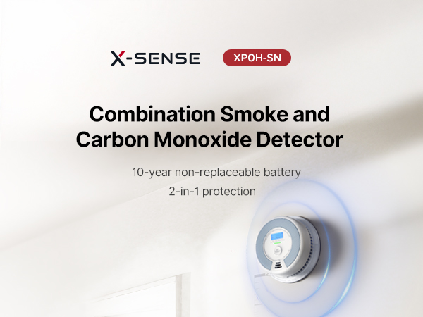 smoke detector carbon monoxide detector combo 10 year battery