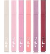 thinkor Bible Highlighters with Soft Chisel Tip, 6 Pack Assorted Colors Pens No Bleed, Quick Dry,...