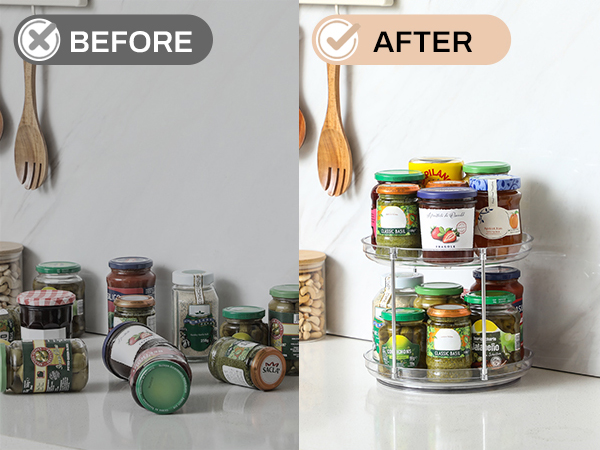 lazy susan turntable organizer