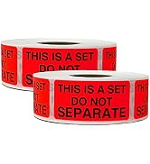 innovative haus red 2 rolls total 1000 labels this is a set do not separate warning packaging labels