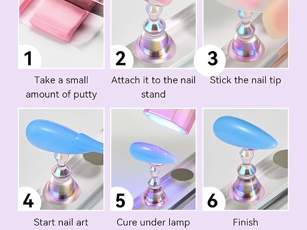 nail art holder fake nail stand nail holder for hammering