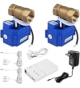 E-SDS Automatic Water Leak Shut Off Valve System,Water Leak Detector with 2 Valves,2 Sensors and ...
