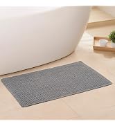 GRLYUH Waffle Bath Mat - Boho Bathroom Rugs Non Slip Washable, Super Absorbent & Quick Dry, Small...