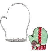 LILIAO Christmas Winter Mitten Cookie Cutter - 3.1 x 4 inches - Stainless Steel