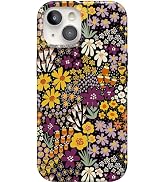 Casely iPhone 15 Case | Falling for You | Plum Floral | Classic Ultra Slim Case Design