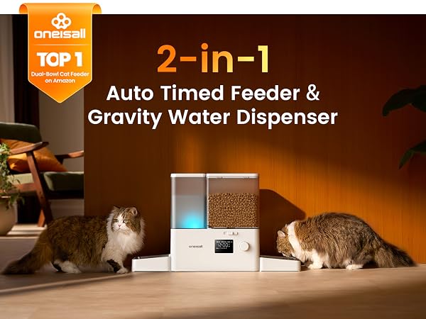 automatic cat feeder and water