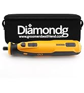 Diamondg Cordless Dog Nail Grinder with Quiet Sound & LED Tip for Large & Small Dogs, 4hrs. Runti...