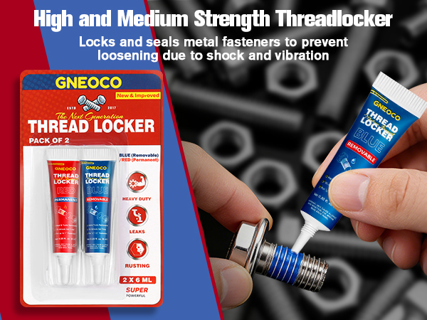 Thread Lock Blue and Red