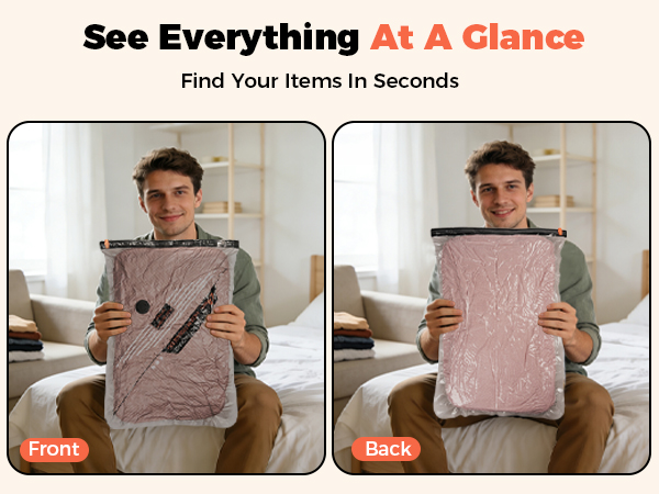 Travel Vacuum Bags with Wireless Pump