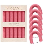 Togayu Heatless Curls Overnight Set - Jumbo Overnight Hair Curlers to Sleep In, Soft Velvet Hair ...
