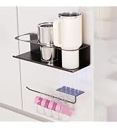 Kovewon Magnetic Cup Holder for Stanley 30/40 oz Water Bottle Holder with Tumbler Lid Organizer f...