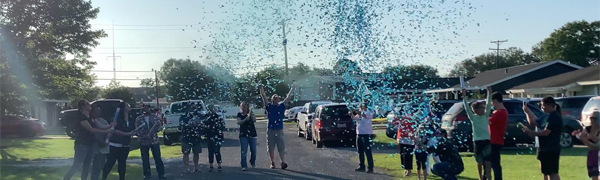 Gender Reveal Confetti Cannon