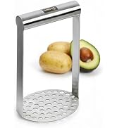 LURCH Germany Heavy Duty Potato Masher With Horizontal Handle | Avocado Masher | Versatile Food M...