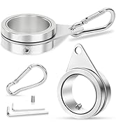 1" Flag Pole Rings Flagpole Spinners Clips, Aluminum Alloy Anti-Wrap 360° Spinning Flag Pole Swiv...
