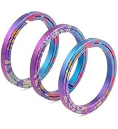 PJYTAC Titanium Key Rings Heavy Duty Easy Open Split Key Chain Rings | Side Push, No Nail Damage,...
