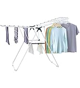 YUBELLES Clothes Drying Rack, Gullwing Space-Saving Laundry Rack, Space Saving Laundry Drying Rac...