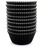 Eoonfirst Black Foil Cupcake Case Liners Easter Baking Muffin Paper Cups 200 Pcs