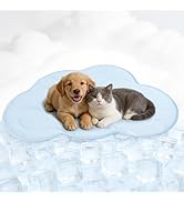BECEMURU Dog Cooling Mat - 36" x 23" Reversible Cooling Pad for Crate, Kennel, Bed, Sofa - Machin...