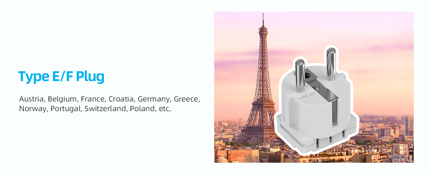 us to eu and uk plug adapter