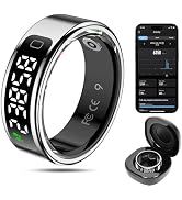 MagLoop Smart Ring Health Tracker for Men/Women,Fitness Ring Sleep Tracker with LED Display Sreee...