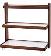 KAOTGOT Coffee Mug Holder Wooden Cup Rack,3-Tier Acrylic Home Coffee Mug Display Rack for Kitchen...