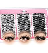 MOONKALI Lash Clusters 30D 40D 50D Mix Individual Lashes Clusters Luxury Versatile 3D Full Eyelas...