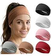 Acozycoo 6 Pack Headbands for Women - Non Slip Soft Wide Hair Bands for Yoga, Fashion, Workouts, ...