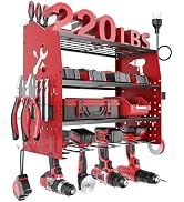 ???????? ???????????????? Power Tool Organizer Wall Mount with Charging Station [5-Layer Loads 22...