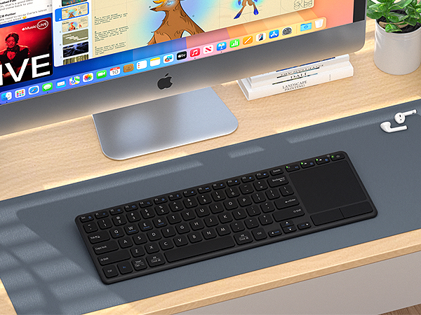 wireless keyboard with touchpad