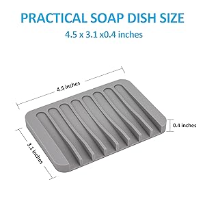 soap holder for shower size