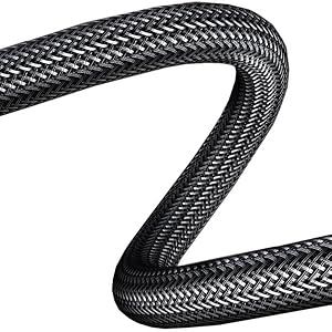 sturdy braided black nylon