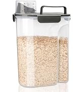 Komzon Rice Container, Airtight Rice Storage Container 10lb, Cereal Containers Storage, BPA Free ...