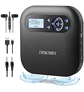 Desobry CD Player Portable, Bluetooth CD Player with Speakers, Portable CD Players for Home, Rech...
