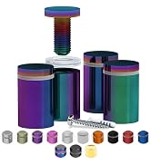 4 Pcs Stainless Steel Standoff Screws (Rain Bow) - ½” x 1” Screws for Acrylic, Wood, and Glass Si...