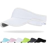Trodalo Sports Sun Visor for Men Women Lightweight Packable Soft Quick-Dry Visor Hat for Running,...