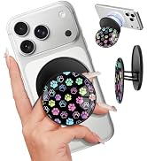LISEVO Magnetic Phone Grip Compatible with MagSafe - Magnet Phone Grip Stand Magnetic Removable F...