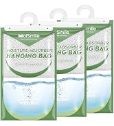 Hanging Moisture Absorbers 3 Pack Net Wt. 17.5oz/Pack, Fresh Fragrance Closet Dehumidifier Bags, ...