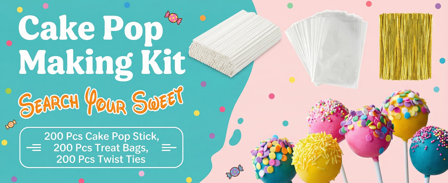 Cake Pop Sticks and Wrappers
