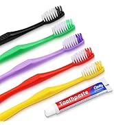 HAIFOTRVA 50pcs Disposable Toothbrushes with Toothpaste,Single Use Toothbrush with 10g Toothpaste...