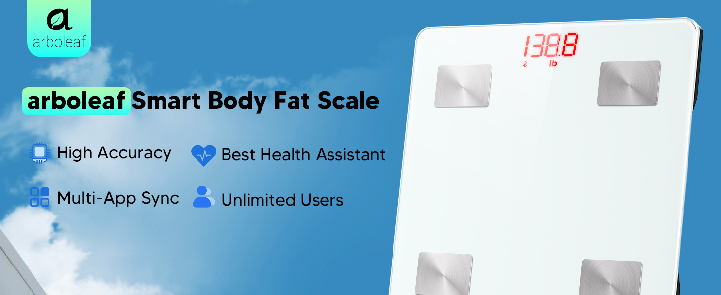 arboleaf smart scale for body weight